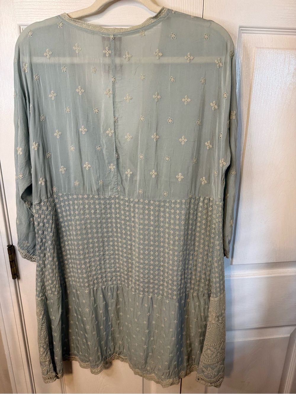 Johnny Was Embroidered V-Neck Tunic - Picture 5 of 5
